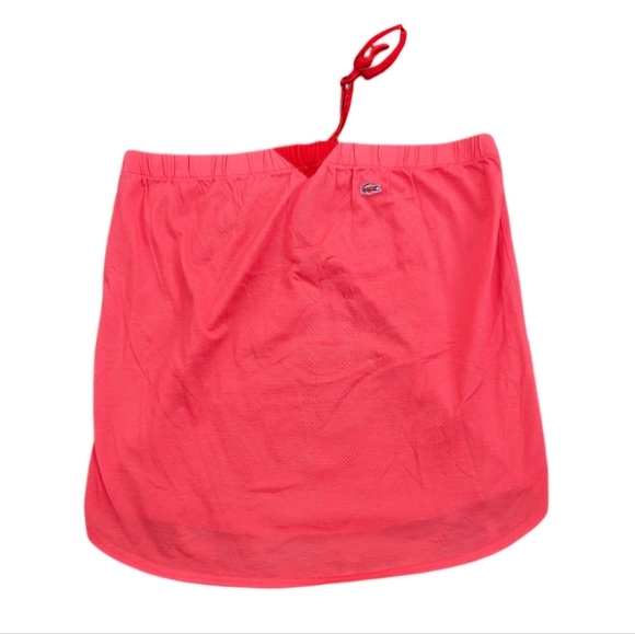 Lacoste Red & Pink Tube Top Halter size Medium (Lacoste 40) EUC - Picture 1 of 12